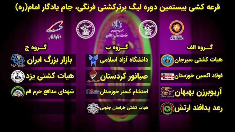 مراسم قرعه کشی لیگ برتر کشتی فرنگی سال 99 برگزار شد