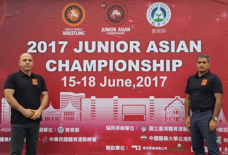 کار خوب داوران ایرانی در کشتی قهرمانی 2017 آسیا در تایوان