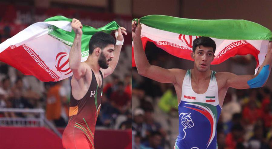 2 مدال برنز سهم ایران در روز نخست رقابت های کشتی فرنگی بازی های آسیایی 2018