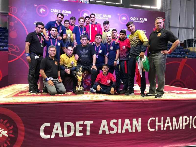 تیم کشتی فرنگی نوجوانان ایران با کسب 4 مدال طلا، 2 نقره و یک برنز قهرمان 2019 آسیا شد