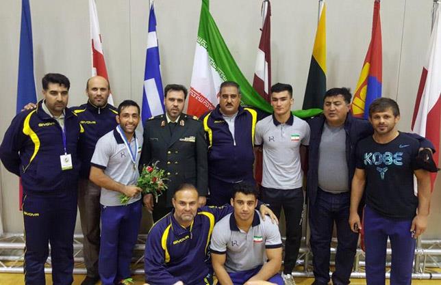 فرنگی کاران نظامی ایران با یک مدال طلا، و 4 برنز روی سکوی سوم قهرمانی ارتش های جهان ایستاد
