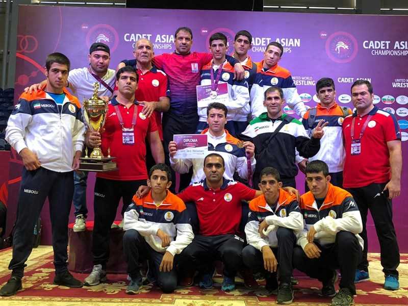 آزاد کاران نوجوان ایران با کسب 7 مدال طلا، یک نقره و یک برنز قهرمان 2019 آسیا شدند