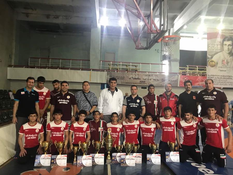 تیم کشتی فرنگی نوجوانان ایران قهرمان جام بین المللی کازاراشویلی گرجستان شد